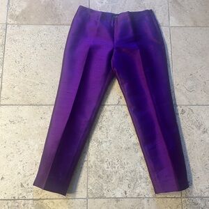 Talbots Rich Purple Satin Trousers